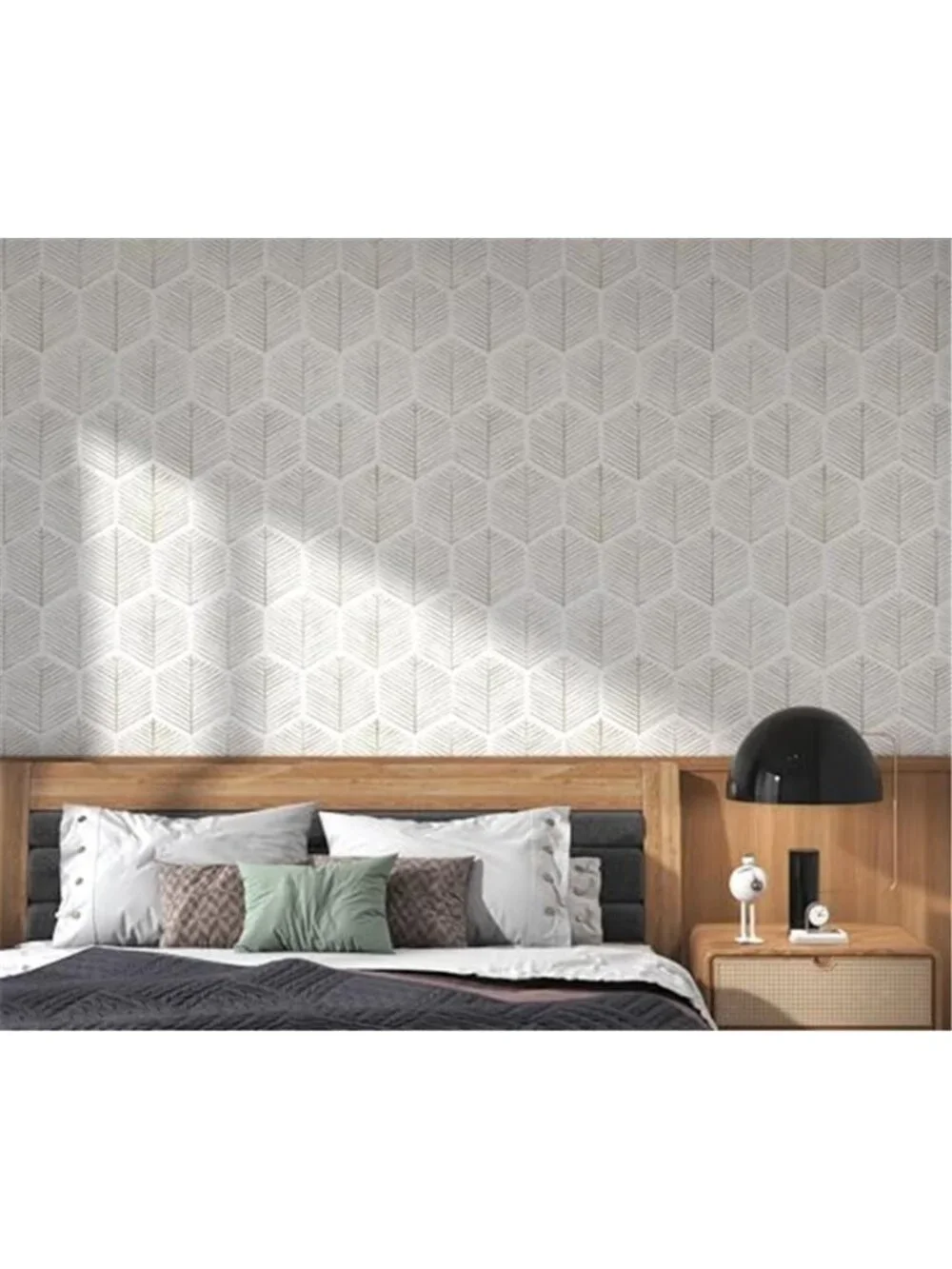 Beige White Peel Stick Wallpaper Stripe Contact Paper Removable Vinyl Decor